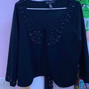 Cute black sweater with gems
